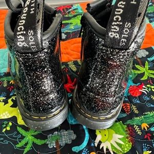 Black glitter Dr. Martens